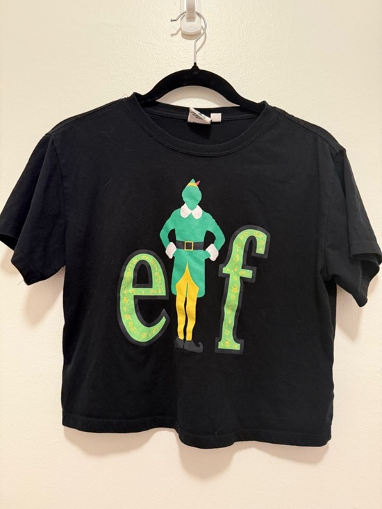 ELF Other - Women's ELF Crop Top Shirt ELF MOVIE Christmas Black ELF Shirt Size Medium
